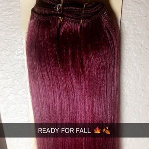 Ready for fall 🍂🍁 burgundy 100% human hair